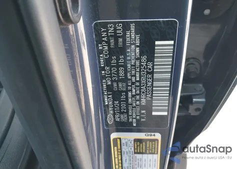 2024 Hyundai Venue Limited из США, поврежденный, VIN KMHRC8A3XRU325486